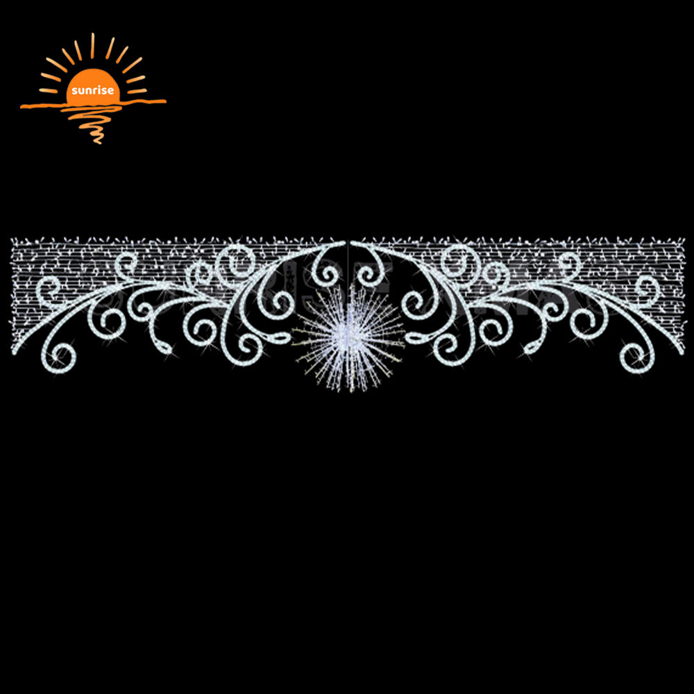 2D LED Motif Light Xmas Cross Street Light Magical Holiday Glow Christmas Motif Light for Outdoor Across Street Decorations