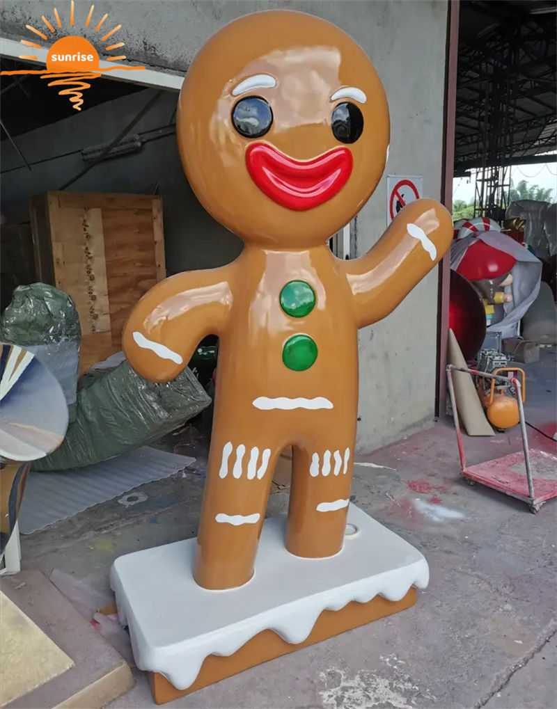 Fiberglass Large Candyland Donut / Resin Candy Park Doughnut Sculptures for Festival Wedding Bakery Shop Decor
