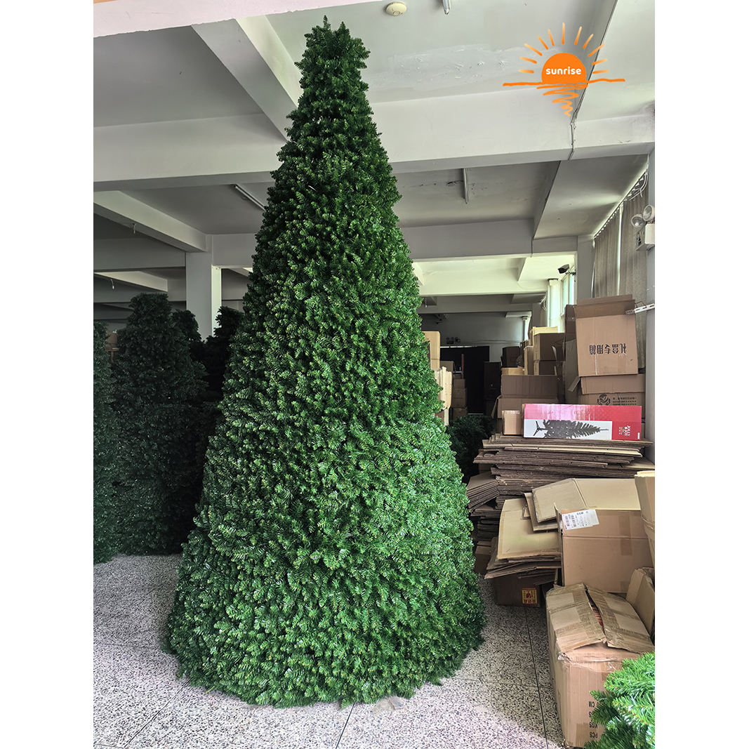 Custom Commercial 5m 6m 7m 10m 15m 20m Large Outdoor Giant Christmas Tree with Light for Shopping Mall Hotel