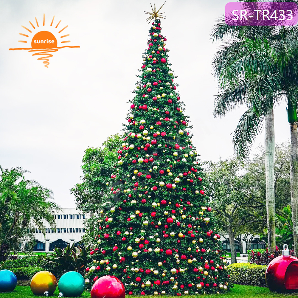 DMX Music Light Show Synchronized with Christmas Music Programmable Christmas Tree LED large commercial xmas tree