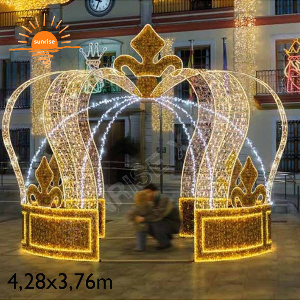 Outdoor Hot air Balloon Lighted Christmas Train Christmas Nutcraker /soldier Decorations Outdoor the Crown Light for Mall
