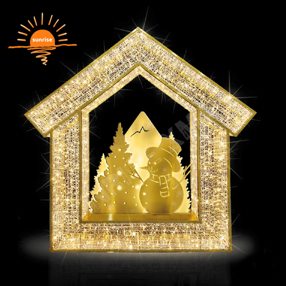 IP65 Led star motif lights Christmas outdoor commercial tree decoration festival Party Event Ornament light show for mall
