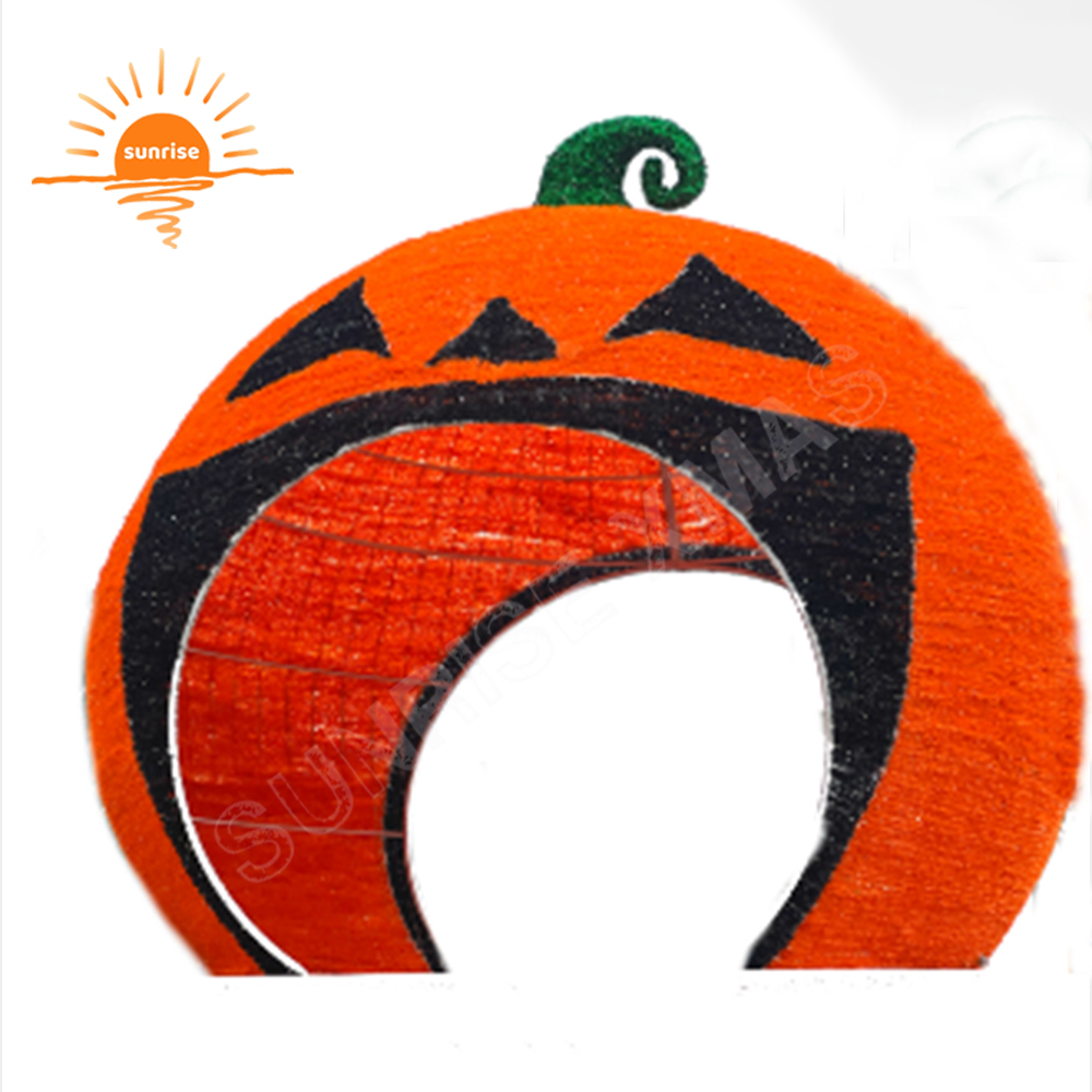 High-quality Waterproof Theme Park Large Halloween Pumpkin Head Ball Light 3d Giant Outdoor Bauble/ornament Decorative LED Light