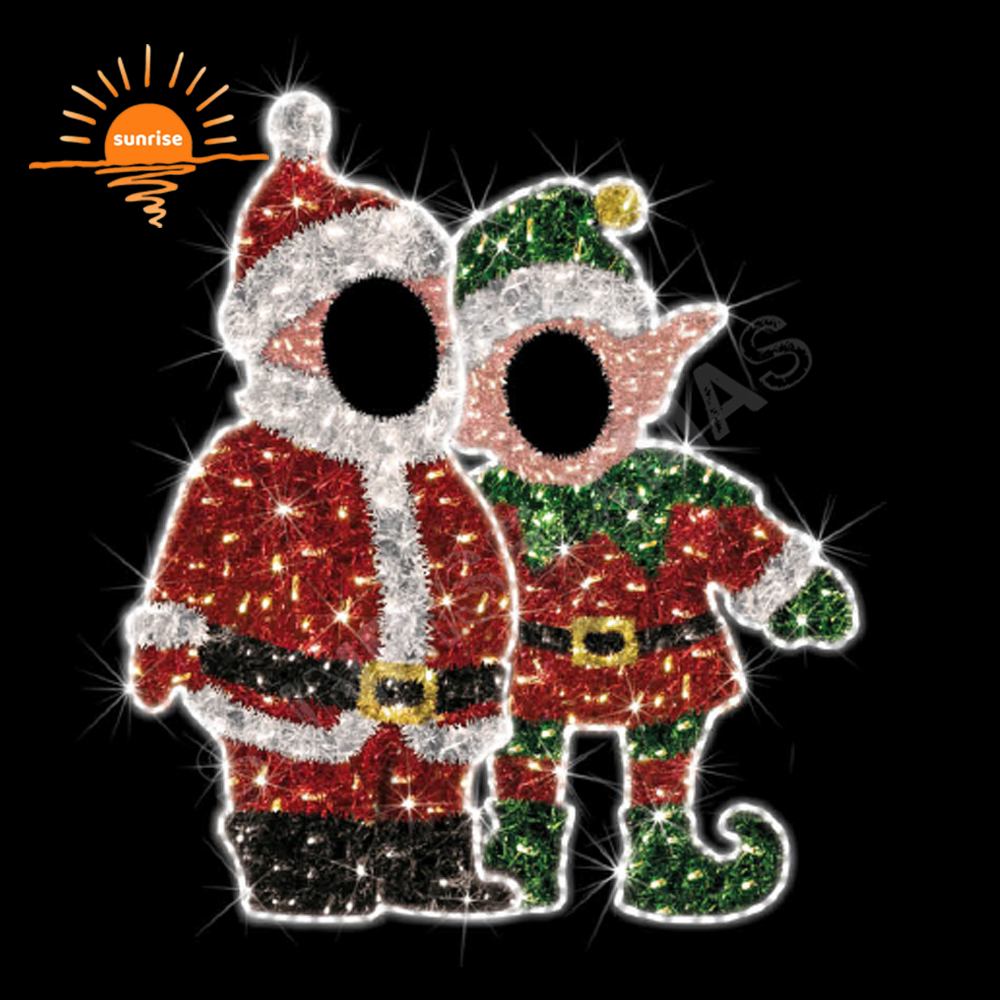 Christmas Shop Mall Ornament Reindeer Santa