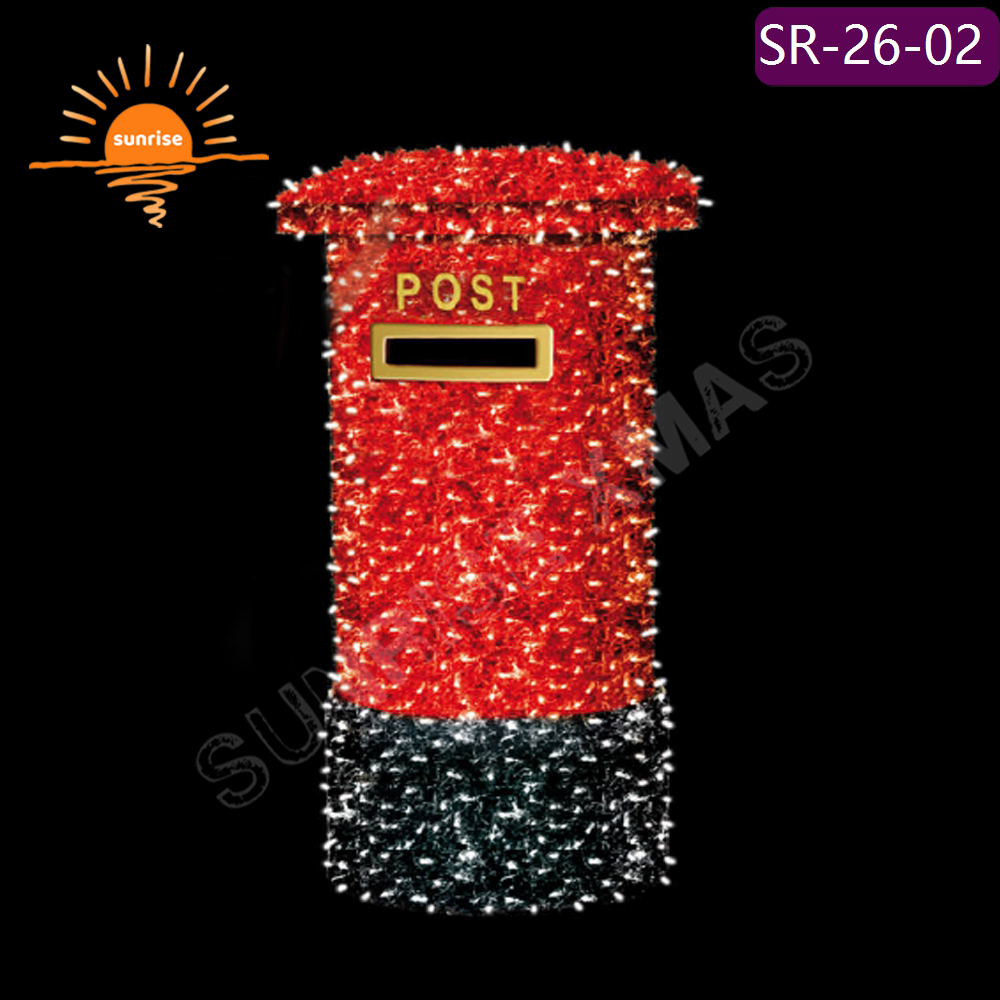 Party Event Ornament Commercial Street post Cross Street Motif Light in stock LED RGB Christmas decoration for mall