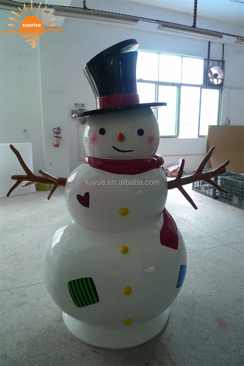 Hot Sale Christmas Decoration Fiberglass Statue Life Size Outdoor Santa Claus