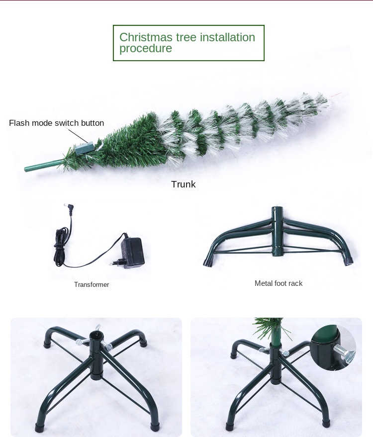 2022 Hot Artificial LED Small Christmas Tree with Light Decoration
