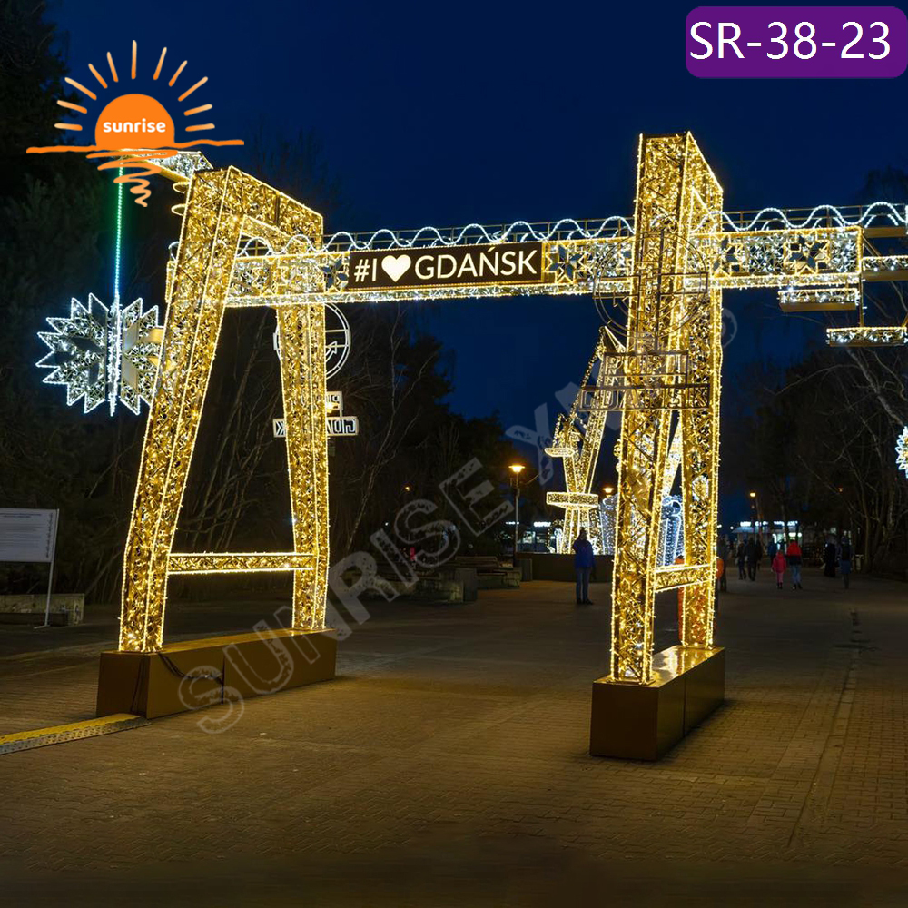 LED Crane motif Light for park light High-Intensity Weatherproof Holiday decoration Customizable season in Winterland Light Show