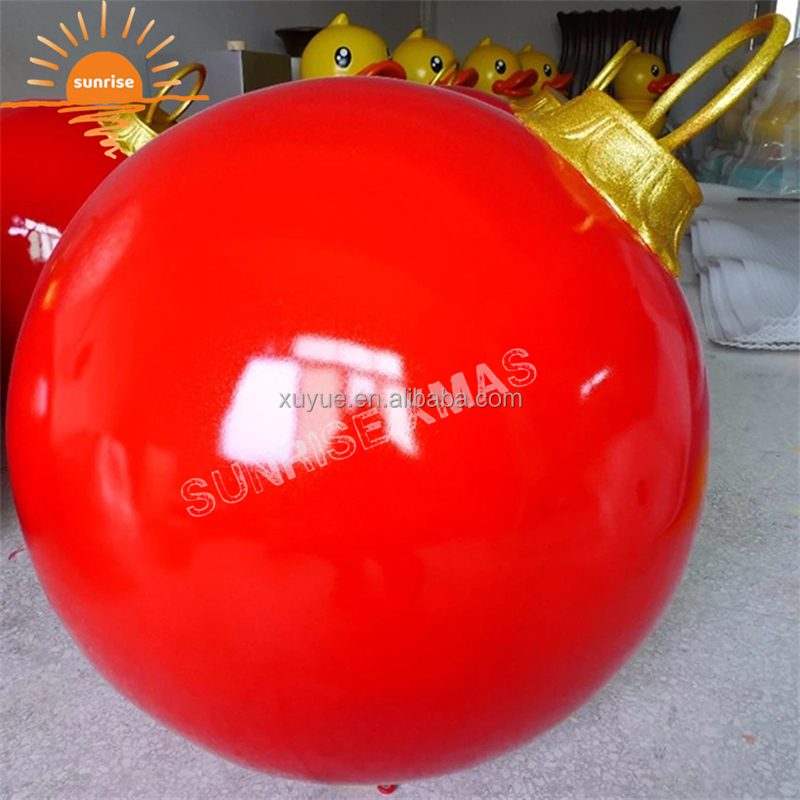 Giant Christmas Ornament Indoor and Outdoor Glass Fiber Colorful Ball Christmas Giant Ornament