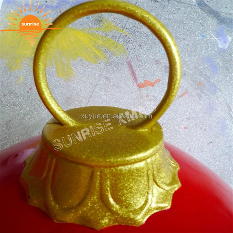 Giant Christmas Ornament Indoor and Outdoor Glass Fiber Colorful Ball Christmas Giant Ornament