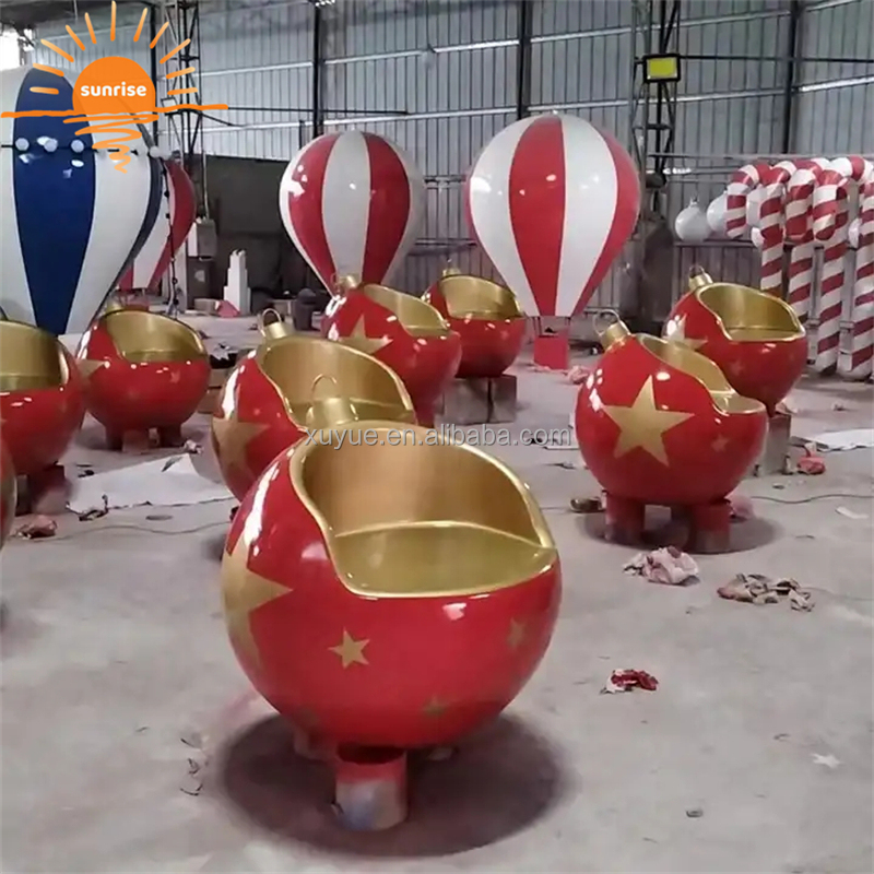 Giant Fiberglass Christmas Ornament Decorative Ball for Indoor and Outdoor Use Other Christmas Decorations