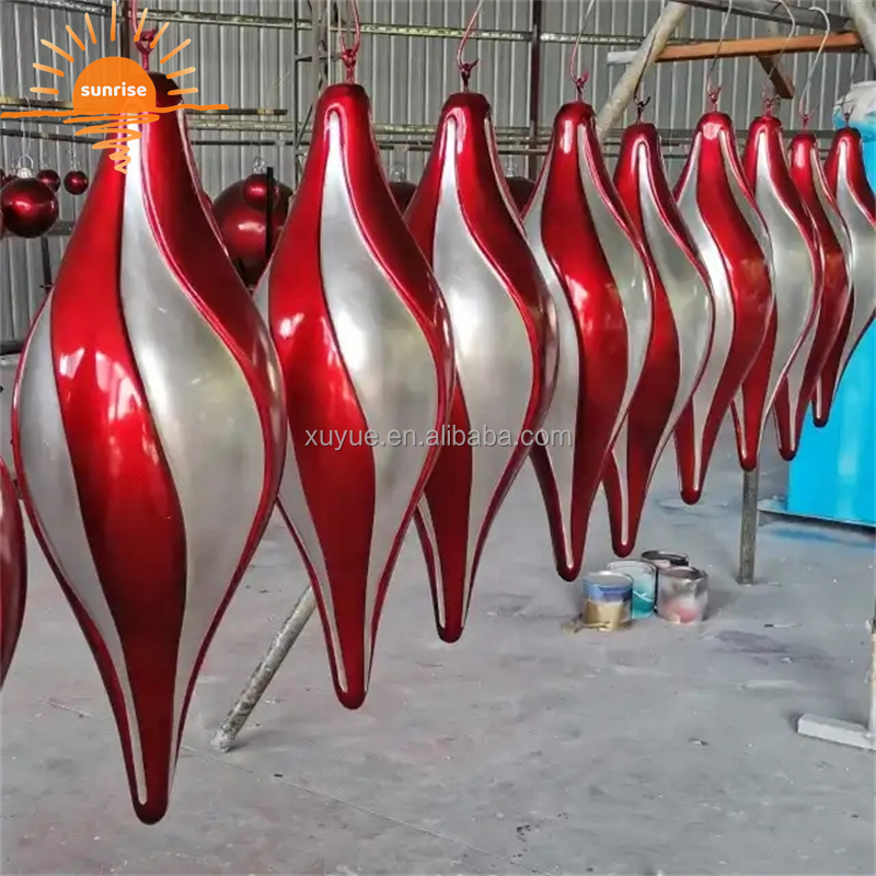 Handmade Lifesize Resin Lollipop Sculptures Large Colorful Fiberglass Candy Cane for Christmas Decoration