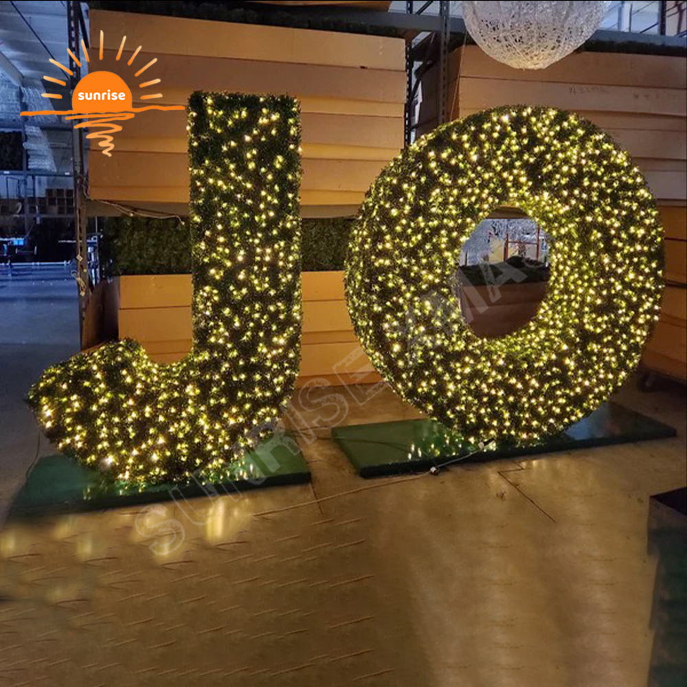 Christmas Outdoor Giant Commercial LED Lighted Xmas LED Rattan Wreath Candy Cake Cup Street Commercial Christmas Decorations