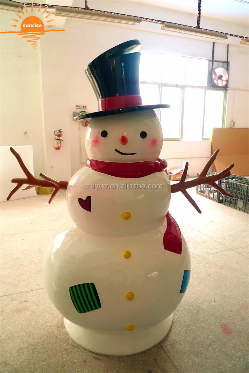 Hot Sale Christmas Decoration Fiberglass Statue Life Size Outdoor Santa Claus