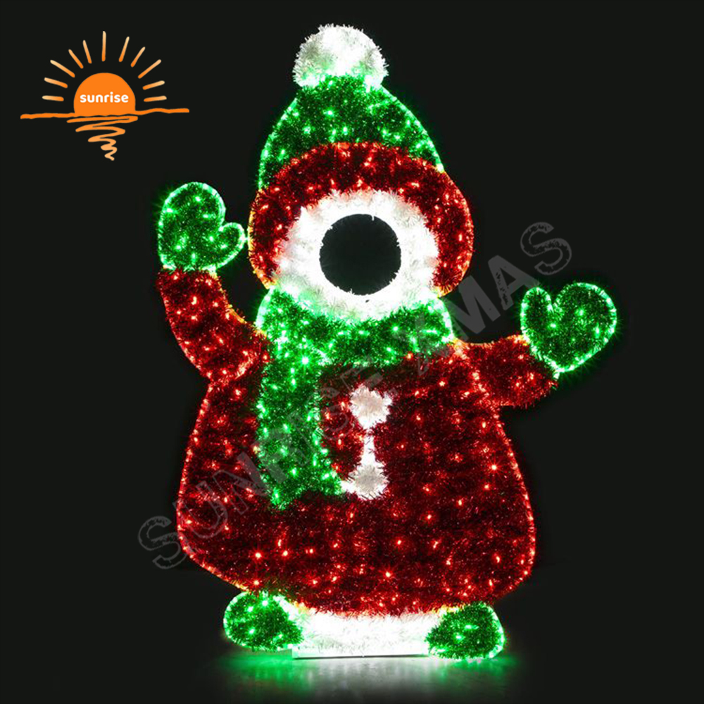 Christmas Photo Op Theme Lighting Customization Outdoor Use IP65 Nutcraker /soldier Landscape Sculpture Optical LED Photo Frame