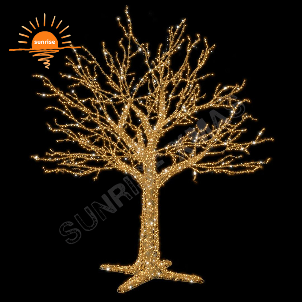 Commercial Outdoor Xmas Decoration External Smart Programmable Giant Decorative Christmas Tree LED Artificial Birch Light Show