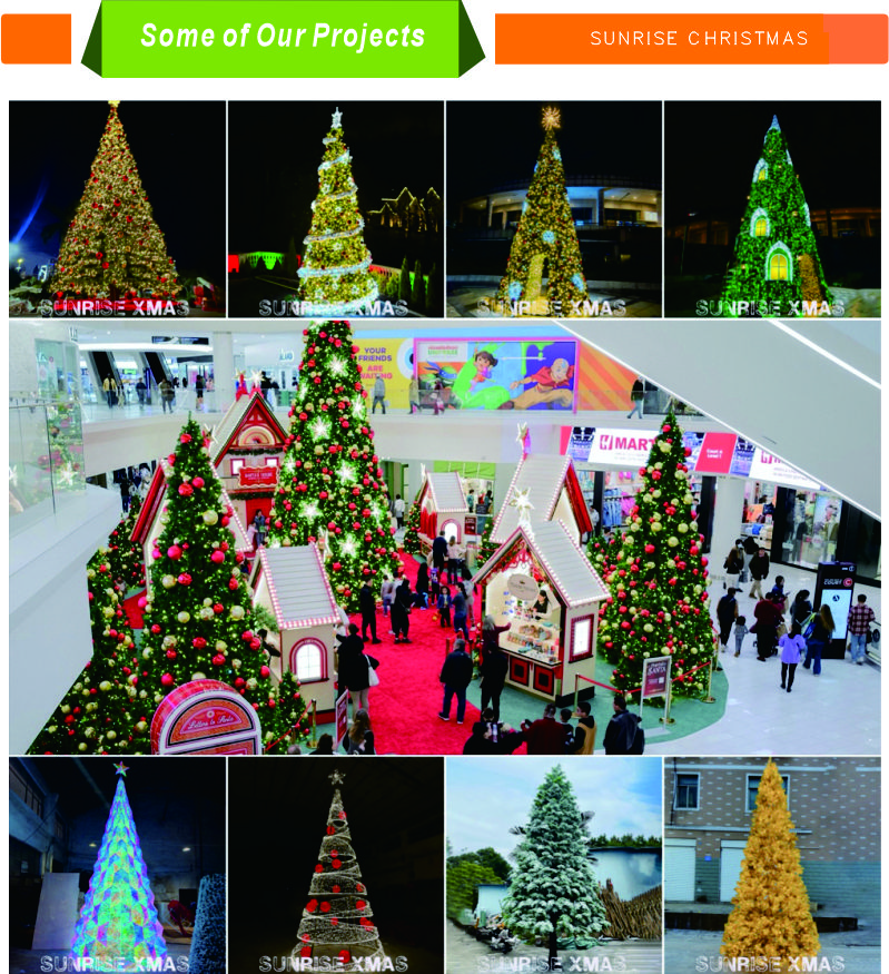 DMX RGBW Commercial Outdoor LED Lighted Giant Large Artificial simulated tree Christmas Fire-resistant material for safety Tree