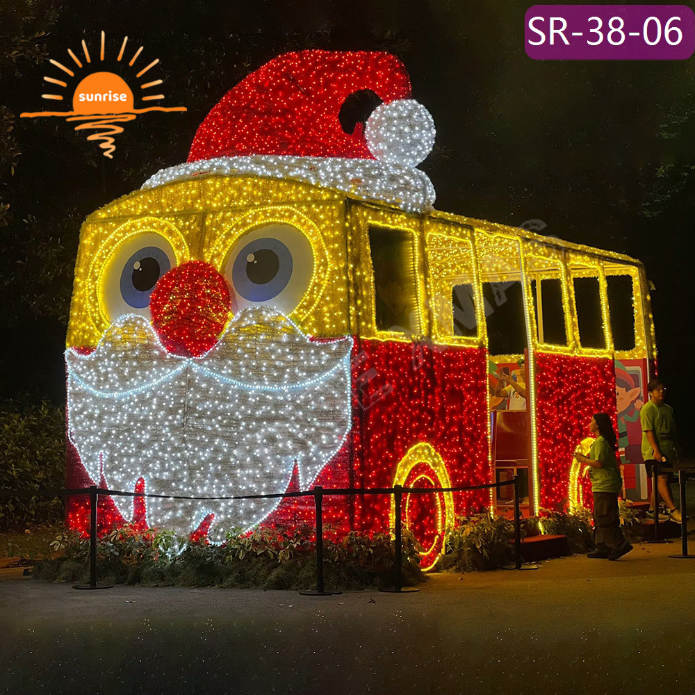 IP65 Large Outdoor LED car/bus LED street Light Up Outdoor Christmas Vehicle theme Lighted show for Holiday Decorations