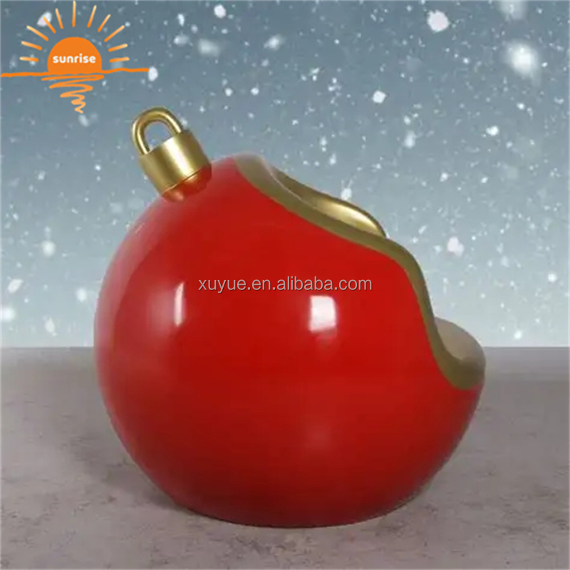 Commercial Christmas Decorations Diameter 80cm Fiberglass Ball Chair Christmas Decoration