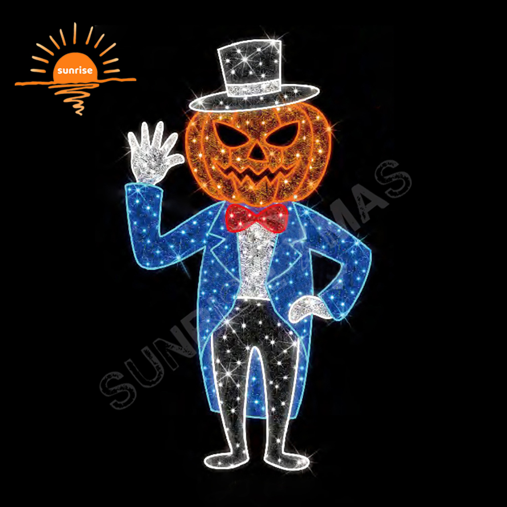Halloween Pumpkin Head Decoration Walk Through Light Decoration Show Christmas Halloween Waterproof Kiosk Decoration Supplies