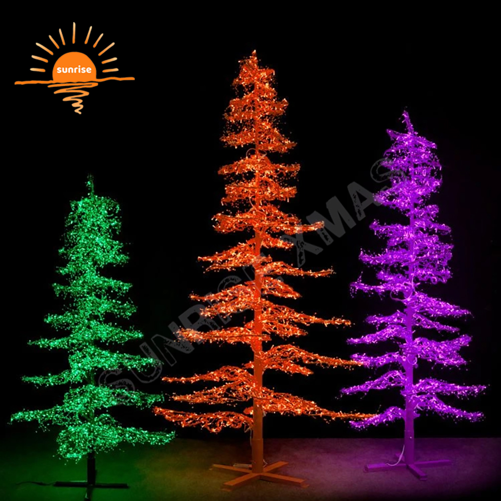 5m 6m IP65 Christmas Warm White Simulated Branch Decoration Programmed Outdoor Branch LED Artificial Birch Lights Branch