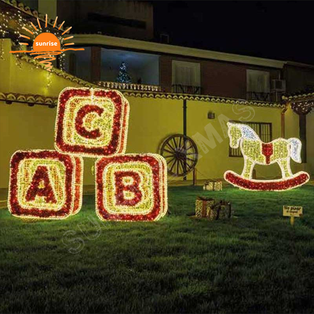 Holiday Letters Decoration Giant Alarm Clock Commercial LED Lighted Walk Through LED Ball Bauble Christmas Ornament for Exterior