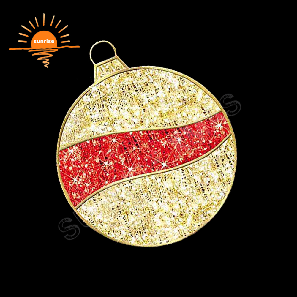 Customized Large-scale Outdoor Lighted Christmas Angel LED Lights Giant 2d Christmas Spherical Shopping Mall Lighting