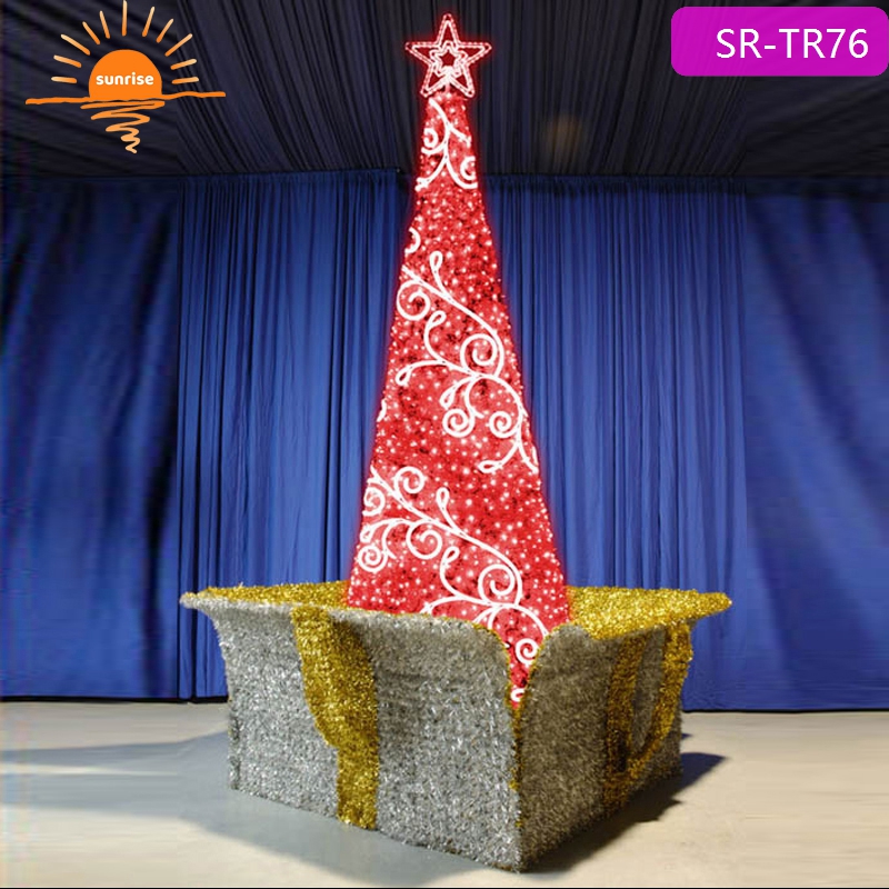 PVC Color LED Giant Waterproof Christmas Tree Commercial Decoration Programmable Outdoor Lighting Music Christmas Decoration