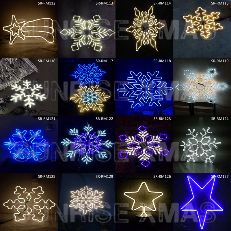 2D LED Christmas Santa Light Outdoor Waterproof Luminescence String Lights Motif Light