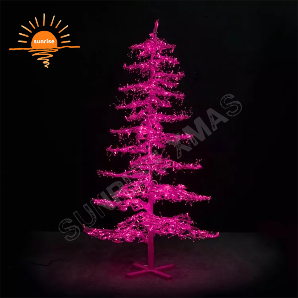 5m 6m IP65 Christmas Warm White Simulated Branch Decoration Programmed Outdoor Branch LED Artificial Birch Lights Branch