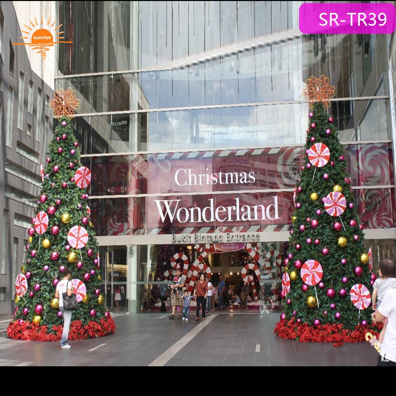 New Year's Large-scale Artificial LED Christmas Tree Is a Programmable Outdoor Steel Frame Christmas Tree for Holiday Parties