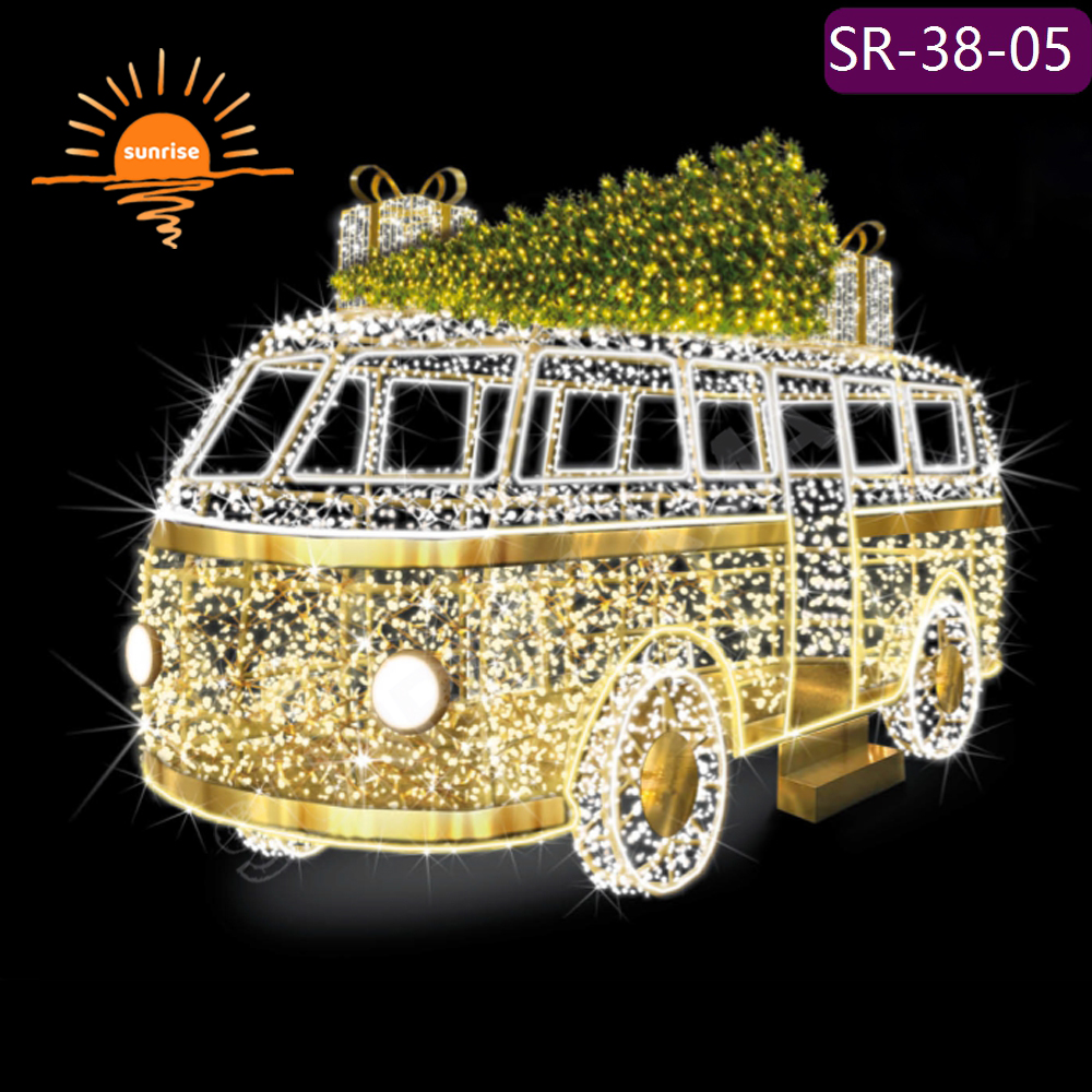 IP65 Large Outdoor LED car/bus LED street Light Up Outdoor Christmas Vehicle theme Lighted show for Holiday Decorations