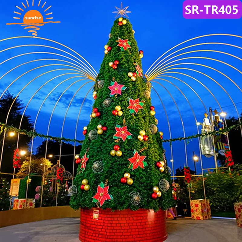 Large-scale Commercial Outdoor Luxury New Year Decoration LED Smart Music Programmable Christmas Tree Party Holiday Supplies