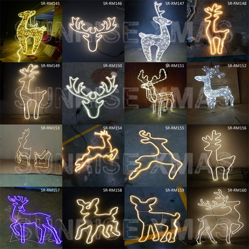 2D LED Christmas Santa Light Outdoor Waterproof Luminescence String Lights Motif Light