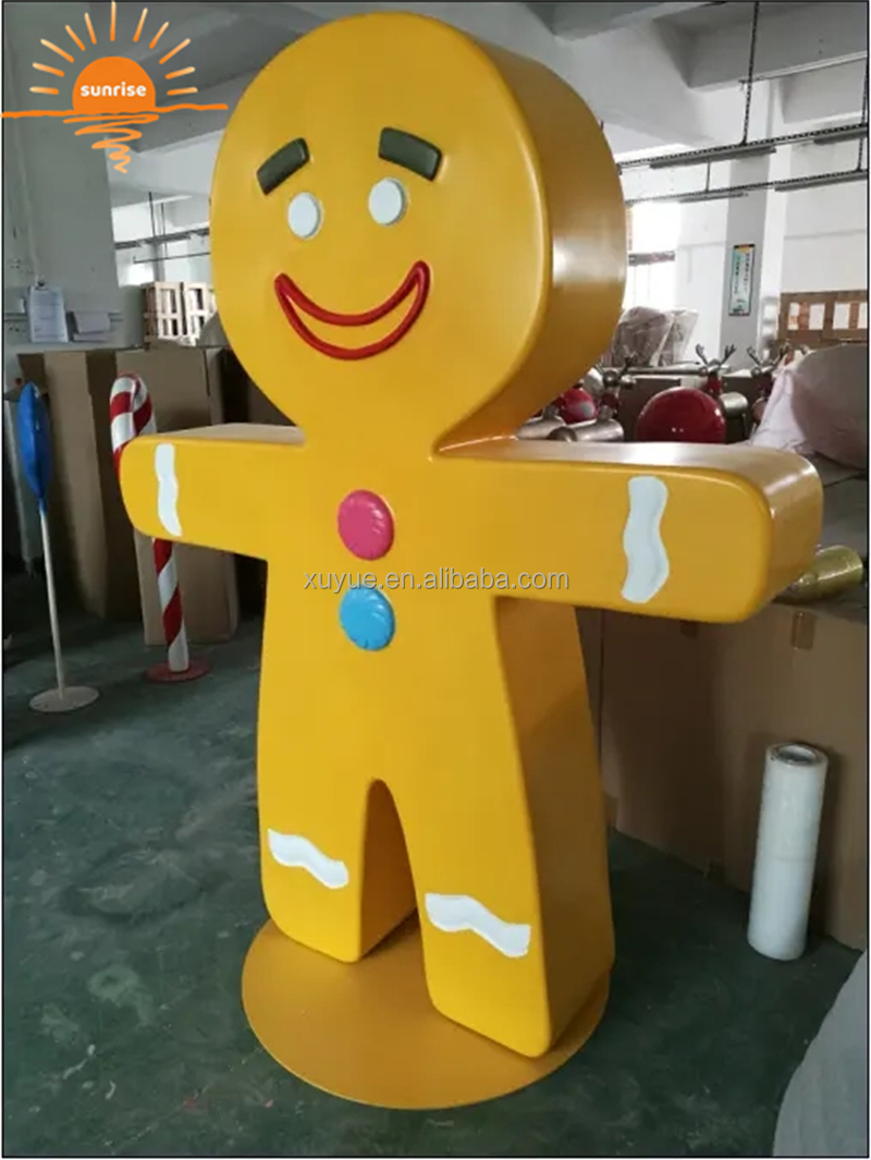 Fiberglass Large Candyland Donut / Resin Candy Park Doughnut Sculptures for Festival Wedding Bakery Shop Decor