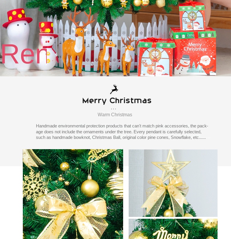 2022 Hot Artificial Small Christmas Tree with LED Light Decoration