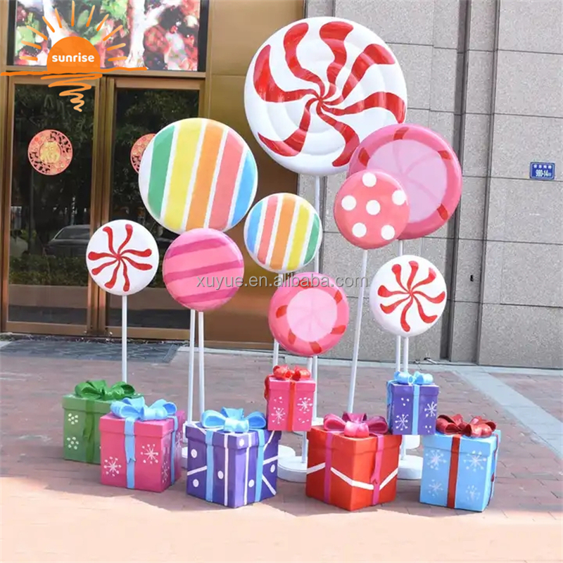 Support Customized Life Size/large Resin Fiberglass Hot air Balloon Sculpture Statue Christmas Decorations