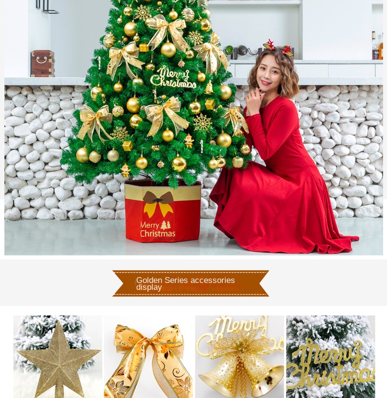 2022 Hot Artificial Small Christmas Tree with LED Light Decoration