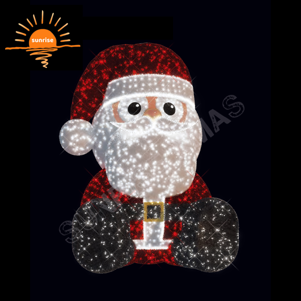Xmas Commercial Huge Outdoor LED  Lighted Christmas Polar Bear Santa Led Light Large Outdoor Christmas Penguin Decorations