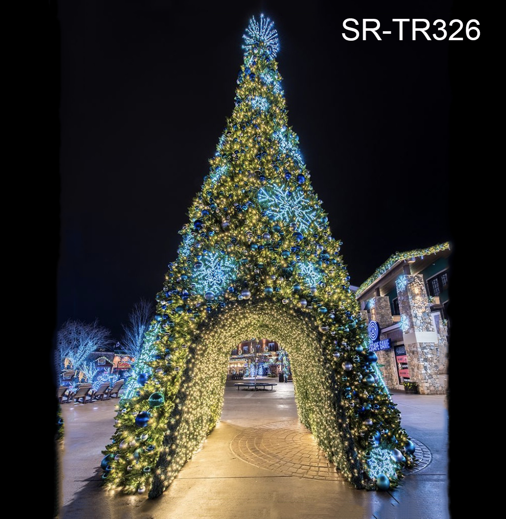 20ft 30ft 40ft 50ft Large Outdoor Artificial Giant  Christmas Tree With Walk Through
