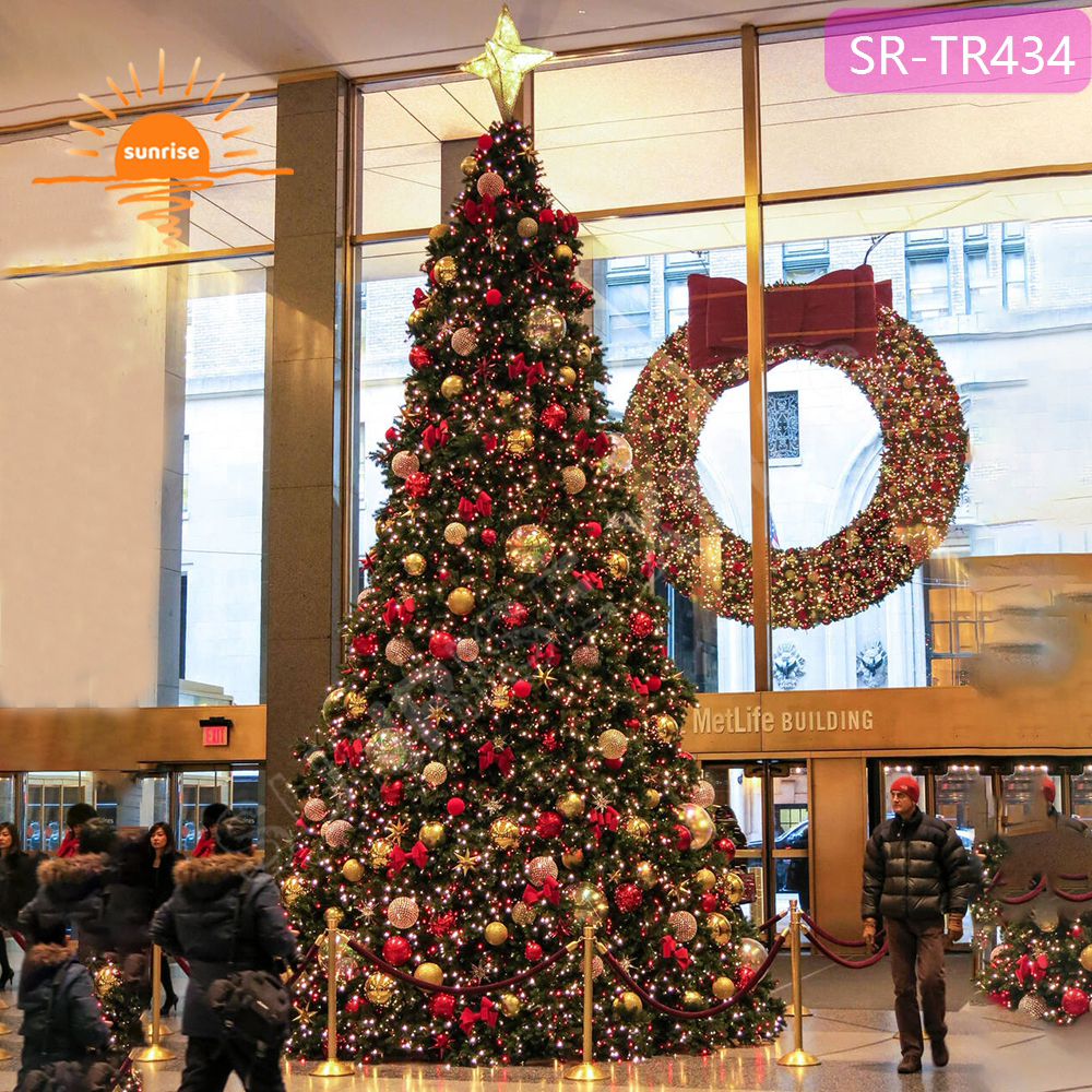 Giant Outdoor xmas street decoration LED Christmas Tree RGB Color Changing with Music Sync & Remote Control