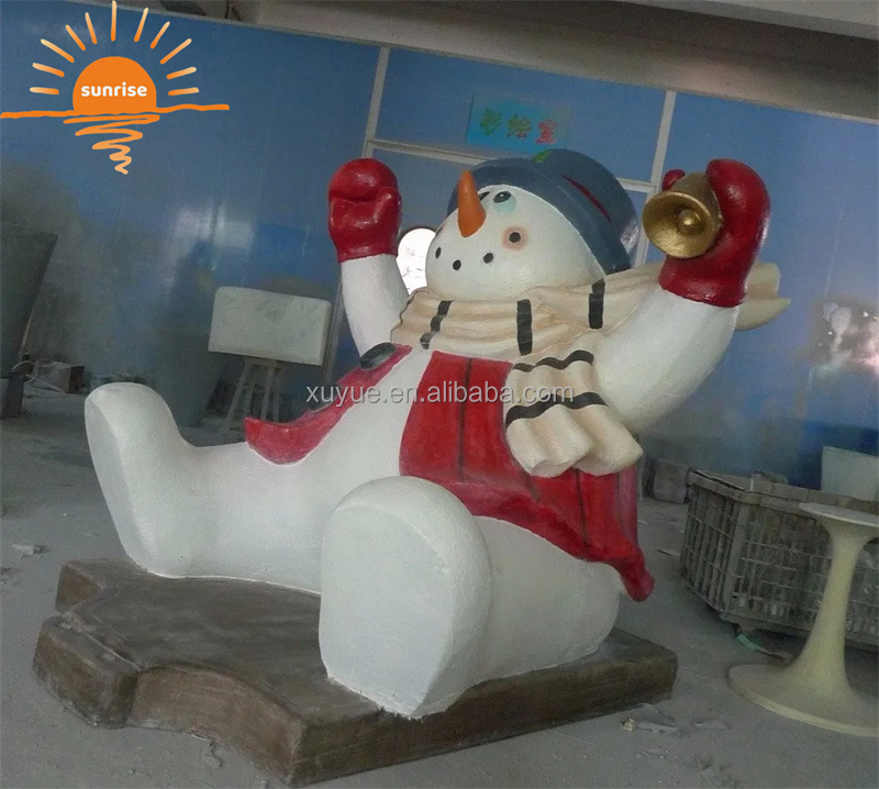 Hot Sale Christmas Decoration Fiberglass Statue Life Size Outdoor Santa Claus