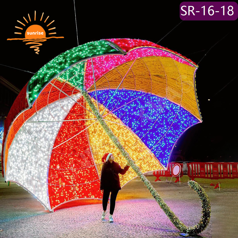 Lron Frame Plug 3D Gift Box Light Custom Giant size Ornament Christmas string Holiday Outdoor waterproof motif Decoration
