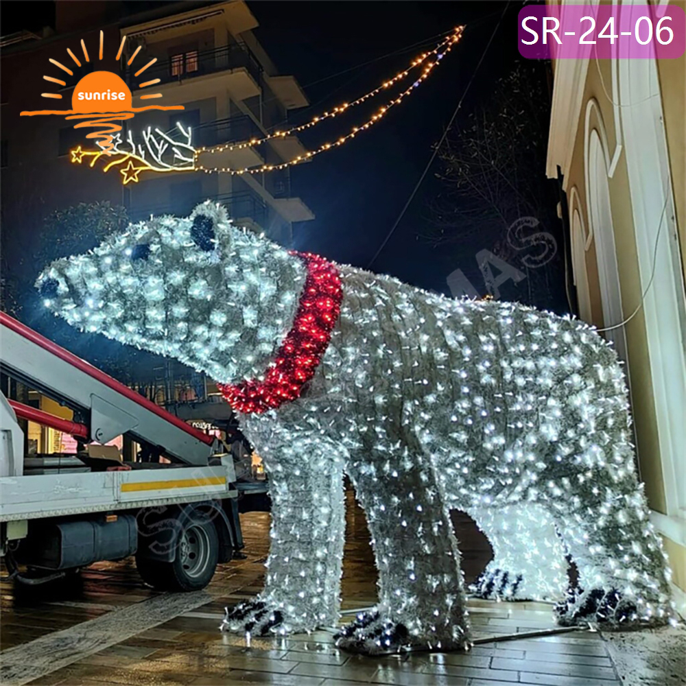 Best LED Animal Motifs Lights show Big Large 3D Bear Custom High Brightness for Garden Holiday Street Park Decoration