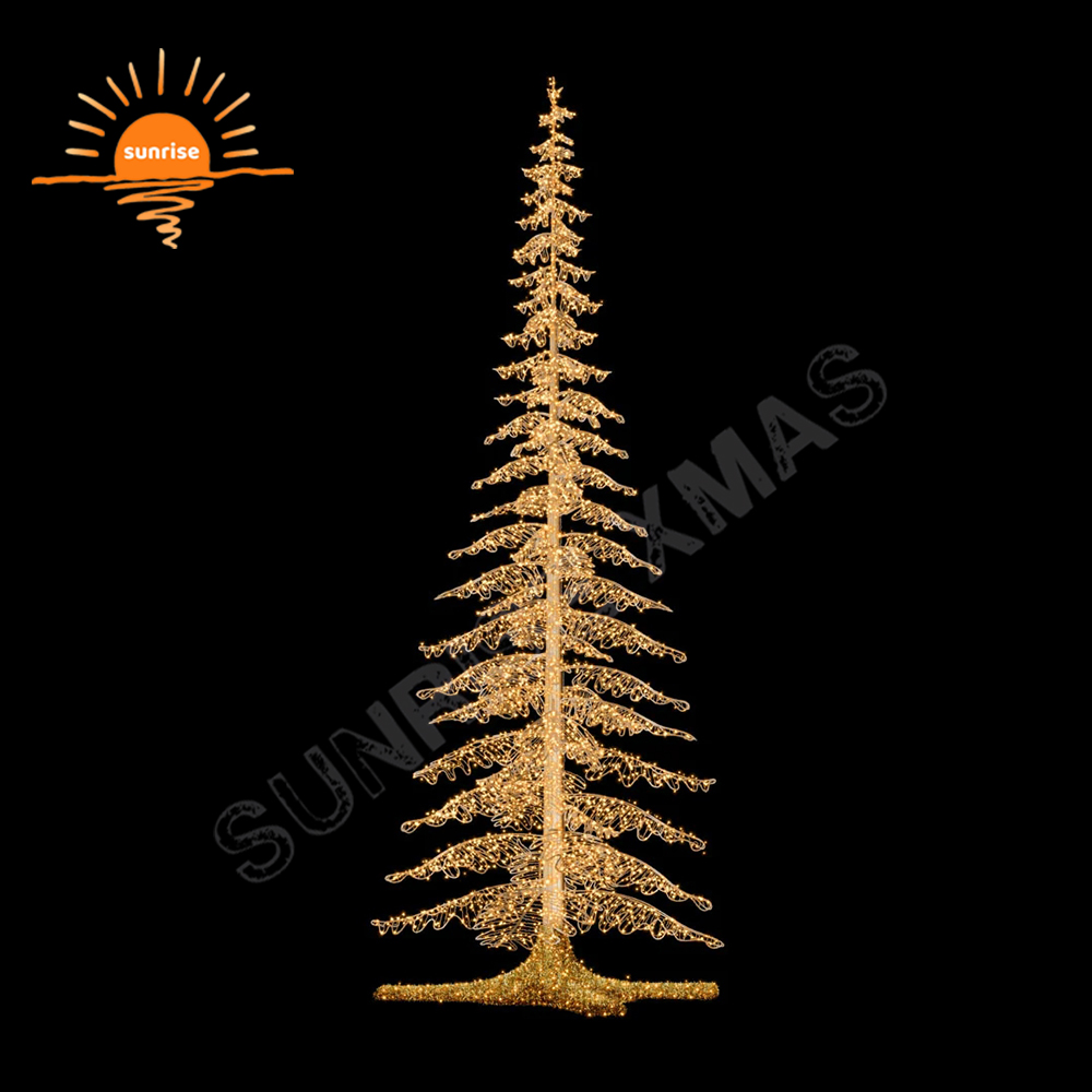 Commercial Outdoor Xmas Decoration External Smart Programmable Giant Decorative Christmas Tree LED Artificial Birch Light Show