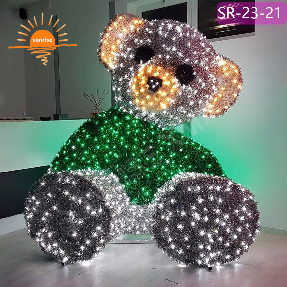Christmas Polar bear motif decoration large LED custom animals motif light RGB pixel lights Party Event Ornament