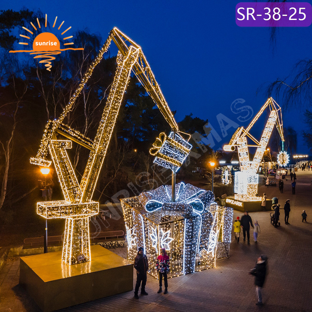 LED Crane motif Light for park light High-Intensity Weatherproof Holiday decoration Customizable season in Winterland Light Show