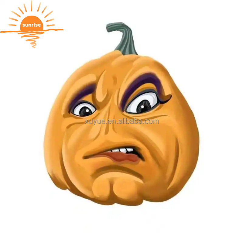 Giant Customizable Plastic Pumpkin Fiberglass Amusement for Halloween Home Decorations for Parties and Outdoor Events