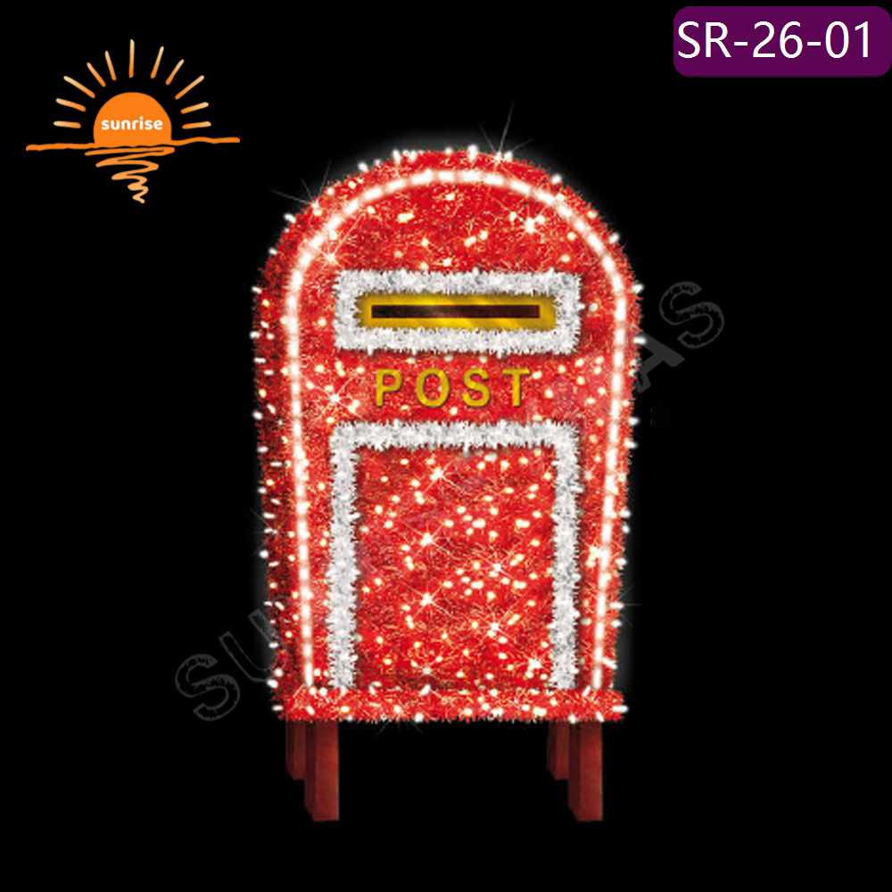 Party Event Ornament Commercial Street post Cross Street Motif Light in stock LED RGB Christmas decoration for mall