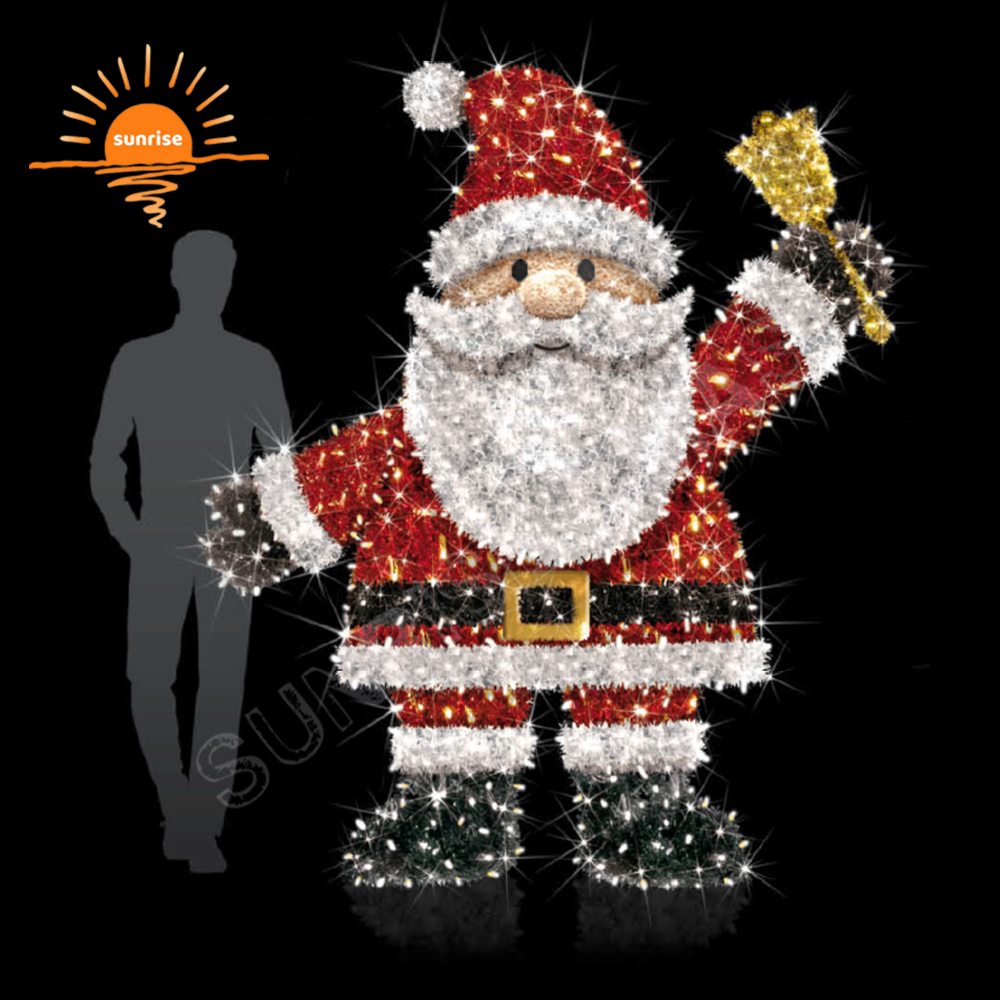 Led Lights North Pole Sigh Motif Panda and Bear Decoration for Playgrounds Animated Merry Christmas Santa Waterproof Decoration